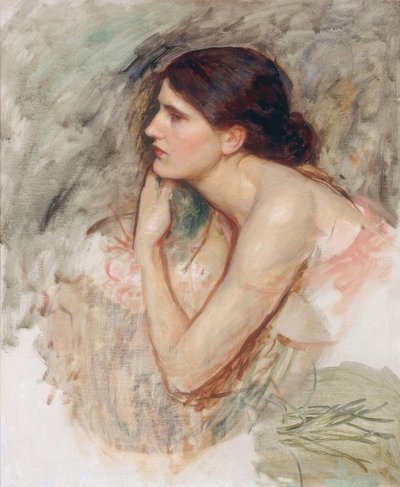 Studie für Die Zauberin von John William Waterhouse